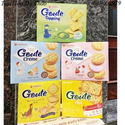 Bánh Goute Mè /Hạt /Dâu Sữa Chua/Bơ Đậu Phộng Orion Hộp Giấy 3