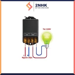Công tắc điều khiển từ xa cho máy bơm nước 100M 30A Công suất lớn Xuyên tường (3000W)/ điện áp 110V 220V 2