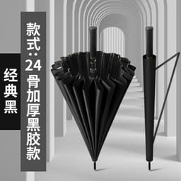 Ô Dù Tự Động Cán Dài 24 Nan Thép Siêu Bền | Đường Kính 115cm | Chống Nắng UV+50, Chống Mưa Bão Cực Tốt 1