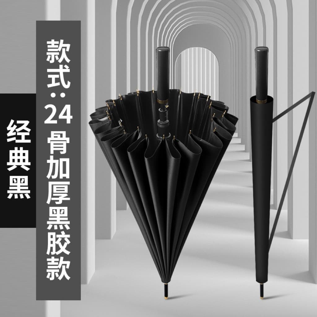 Ô Dù Tự Động Cán Dài 24 Nan Thép Siêu Bền | Đường Kính 115cm | Chống Nắng UV+50, Chống Mưa Bão Cực Tốt