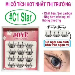 [hộp mini] Lông mi giả cổ tích thần thoại JOYE loại tách sợi từng cụm, chùm, bụi (nối mi) 2