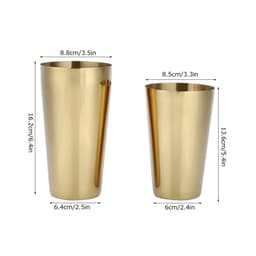 Bộ bình lắc Cocktail 2 mảnh KECTTIO, Bộ bình lắc thanh inox 304 thiết kế đơn giản, thanh công cụ trộn pha chế thực tế 2