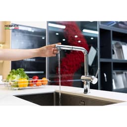 VÒI RỬA BÁT DÂY RÚT NOBINOX BIANCO NX601, BẢO HÀNH 5 NĂM 3