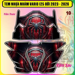 Tem dán nhựa nhám cho Vario 125 đời 2023-2025 mẫu spiderman (lưu ý: các đời khác dán không vừa) 9