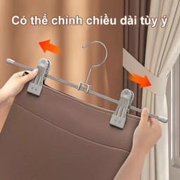 𝐅𝐔𝐑𝐍𝐈𝐒𝐇 𝐅𝐈𝐄𝐒𝐓𝐀 Móc Áo Có thể chỉnh Lực kẹp mạnh Không Treo Áo để lại hằn Chống ăn mòn chống gỉ Đồ móc phơi đồ dày dặn 6