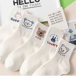 Combo 10 Đôi Tất Unisex Cao Cổ Lucky, Vớ Contton Thoáng Khí Kháng Khuẩn ZepXinh.Store 2