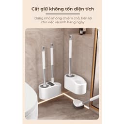 Bộ chổi toilet và hộp đựng hiện đại Nago – chống mùi, giữ vệ sinh tối đa 4