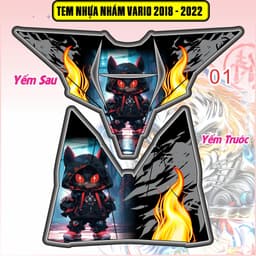 Tem Dán Nhựa Nhám Vario 125-150 2018 - 2022  nhiều mẫu 2
