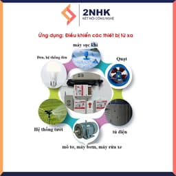 Bộ điều khiển từ xa HKSE 1km 3km 5km 380V 3 pha bật tắt động cơ máy bơm nước từ xa không dây an toàn tiện lợi 8