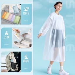 Bộ 7 Áo Mưa Dùng 1 Lần LOTIKA - Chống Nước Tiện Lợi Cho Trẻ Em ,Dễ Dàng Mang Theo Đi Du Lịch, Cắm Trại. 5