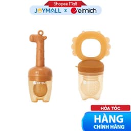 Túi Nhai Ăn Dặm Chống Hóc Cho Bé Elmich BabyCare EL0751 EL0750, Hàng Chính Hãng, Silicone - JoyMall 1