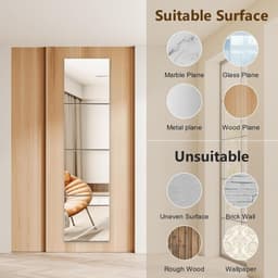 FIGHTINPC 1 Tấm Gương Acrylic, Nhãn Dán Gương Không Kính Đơn Giản Tự Dính, DIY Craft Chống Vỡ 1.6mm Gạch Gương Dày Phòng Tắm 8