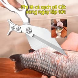 Kéo Nhà Bếp Đa Năng Bằng Thép Không Gỉ Kéo Nấu Ăn Đa Năng Kéo Cắt Xương Vịt, Cá Và Gà Kéo Gia Dụng 5