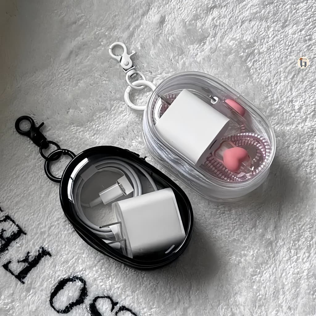 Ví mini đựng cốc sạc, tiền và thiết bị điện tử – nhựa PVC chống thấm nước