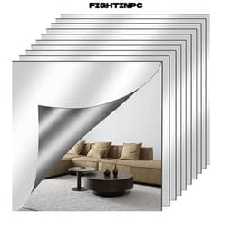 FIGHTINPC 1 Tấm Gương Acrylic, Nhãn Dán Gương Không Kính Đơn Giản Tự Dính, DIY Craft Chống Vỡ 1.6mm Gạch Gương Dày Phòng Tắm 1