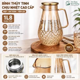 Bình Thuỷ Tinh Chịu Nhiệt Bộ Bình Cốc Thủy Tinh Sần Borosilicate Chịu Nhiệt Chịu Lực Cao Cấp MB3 1