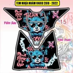 Tem Dán Nhựa Nhám Vario 125-150 2018 - 2022  decal 3lớp chống thấm nước 2