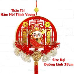Ông Thần Tài Lắc Đầu Tết 2027 Size To 38 cm, Kêu Gọi Tài Lộc, Chúc Mừng Năm Mới ( Kèm móc treo) 3