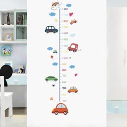 Thước Đo Chiều Cao, dán tường đo chiều cao cho bé hình con vật đáng yêu decal trong  kt 60*90 3177 3