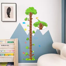 Thước Đo Chiều Cao, dán tường đo chiều cao cho bé hình con vật đáng yêu decal trong  kt 60*90 3177 9