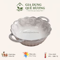 [ GiaDungQueHuong ] Bộ Bát Đĩa Gốm Sứ Họa Tiết Vân Đá MARBLE CAO CẤP - THANH LỊCH TRONG TỪNG CHI TIẾT 4