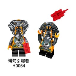 [CÓ SẴN][IN LƯNG][2 Mặt]Mô Hình Nhân Vật Ninjago Có Tóc- Lắp Ghép Ninjago Core Evo-Mãng Xà Sepentine 2