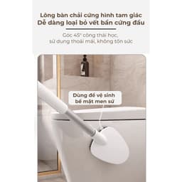Bộ chổi toilet và hộp đựng hiện đại Nago – chống mùi, giữ vệ sinh tối đa 7