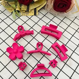 Set kẹp tóc Hàn Quốc AB01 - bộ phụ kiện đa dạng gồm kẹp, băng đô, dây buộc tóc xinh xắn. 7