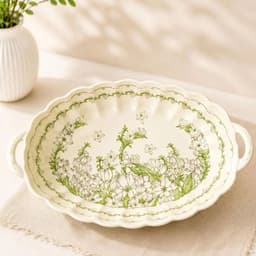 [ GiaDungQueHuong ] Lẻ sản phẩm bát đĩa gốm sứ họa tiết Hoa Dành Dành 2