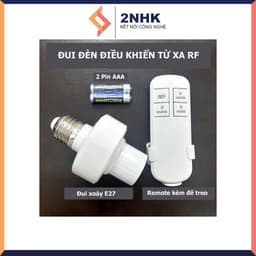 ĐUI ĐÈN ĐIỀU KHIỂN TỪ XA KHÔNG DÂY MÀU TRẮNG CÓ HẸN GIỜ TẮT - ĐUÔI ĐÈN ĐIỀU KHIỂN TỪ XA 6