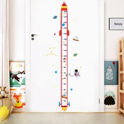 Thước Đo Chiều Cao, dán tường đo chiều cao cho bé hình con vật đáng yêu decal trong  kt 60*90 3177 6