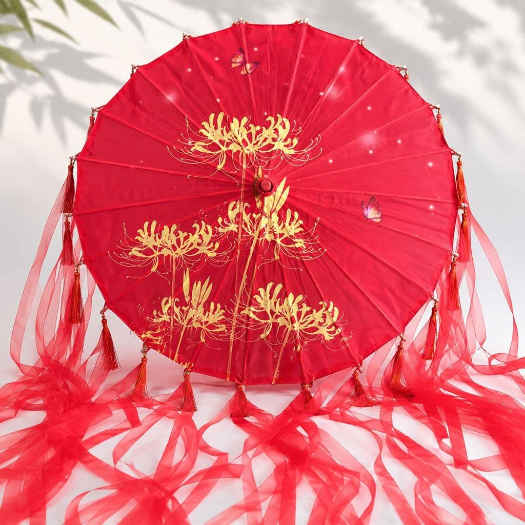 Ô vải cosplay HOA THÀNH phụ kiện chụp ảnh phong cách cổ trang Thiên quan tứ phúc