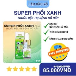Trị bệnh hô hấp cho chim cảnh Super Phổi Xanh-Lâm Bầu Xô dùng cho tất cả chim cảnh 3