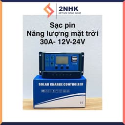Bộ điều khiển sạc pin năng lượng mặt trời 30A/12v 24v đủ công suất dùng cho gia đình 2