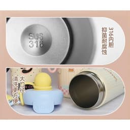 [Tặng túi+cọ ống hút] CHÍNH HÃNG Cốc giữ nhiệt thép không gỉ 316, dung tích 600ml TẶNG sticker dây cầm tay chắc chắn 4