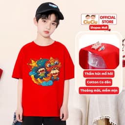 Set Trung Thu Hình Múa Lân Dễ Thương Cho Bé Trai Bé Gái CIUCIU KID Vải Cotton Mềm Thấm Hút Mồ Hôi 4