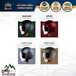 Mũ bảo hiểm 3/4 Royal m139 chính hãng kính âm thời trang cho nam và nữ đi xe máy 4