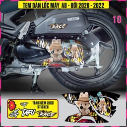 Tem Dán lốc Máy Xe AB Airblade Đời 2020-2022 Decal 3lop chống thấm nước 2