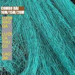 COMBO 10M/15M/20M - Lưới dù nylon 10P, mắt lưới cá thu củ. làm hàng rào gà, chắn ban công, làm giàn leo cho cây 1