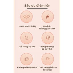 Bộ chổi toilet và hộp đựng hiện đại Nago – chống mùi, giữ vệ sinh tối đa 3