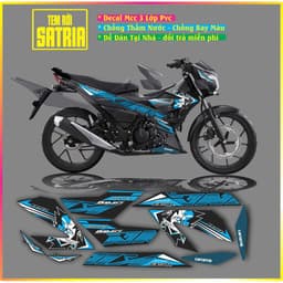 TEM RỜI TEM XE RAIDER SATRIA MẪU KING DRAG 2