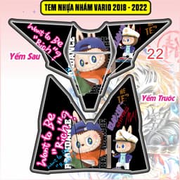 Tem Dán Nhựa Nhám Vario 125-150 2018 - 2022  nhiều mẫu decal 3 lớp không bay màu 5