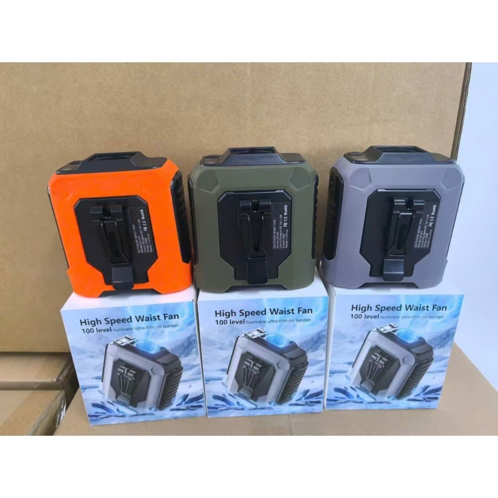 Quạt Mini Đeo Thắt Lưng Đeo Cổ Lk101 – Pin 10000mAh | 100 Cấp Gió | Có Đèn Pin & Tích Hợp Sạc Dự Phòng