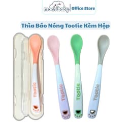 Thìa ăn dặm báo nóng Tootie cho bé ăn dặm, Thìa ăn dặm cảm biến nhiệt cho bé 1