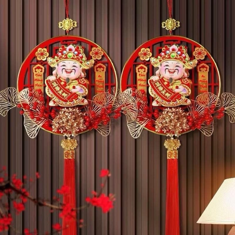 Dải Treo Thần Tài Lắc Đầu Gọi May Mắn Tài Lộc - Dải Treo Trang Trí, Decor Nhà Cửa Ngày Tết 2027