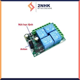 Bộ Điều Khiển Từ Xa RF 4 Kênh 433MHz 6V 12V 24V DC 5V–30V Mạch Thu Không Dây 6
