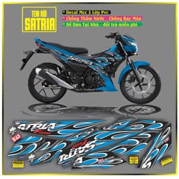 Tem Rời Dán Xe Satria Đẹp hót Mẫu Mới Ra lò Cực Chất Decal 3 lớp chất 2