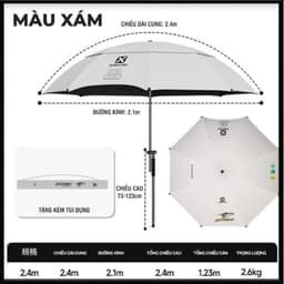 Ô / Dù Xsamtin Max Cao Cấp 2m4 1