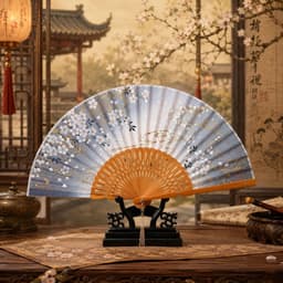 Quạt xếp cầm tay Bản Đẹp phụ kiện chụp ảnh cho nữ phong cách cổ trang thanh lịch sang trọng 3