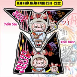 Tem Dán Nhựa Nhám Vario 125-150 2018 - 2022  nhiều mẫu decal 3 lớp không bay màu 4